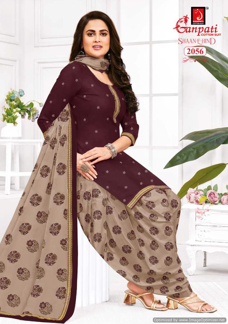 Shaan E Hind Vol 9 By Ganpati Cotton Printed Dress Material Wholesalers In Delhi
